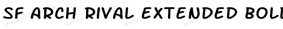 SF Arch Rival Extended Bold字体转换